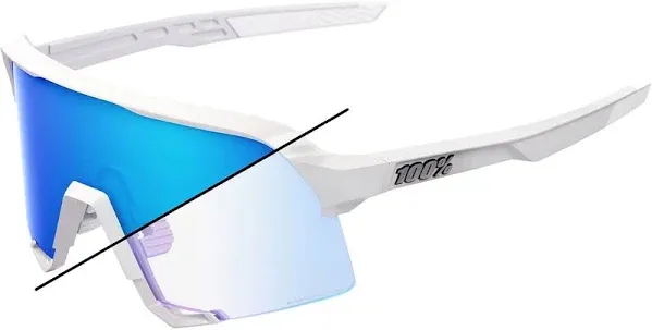 100% Speedcraft  SL Soft Tact Two Tone Hiper Silver Mirror Lens