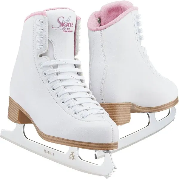 Jackson Classic Pink SoftSkate 380 Womens/Girls Ice Figure Skates - Girls Siz...