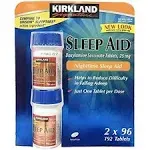 Kirkland Signature Sleep Aid Doxylamine Succinate 25 Mg 2 X 96 Tablets 192-Count