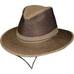 Henschel Aussie Breezer Cotton Packable Mesh Hat w/Chin Cord, Style#5310