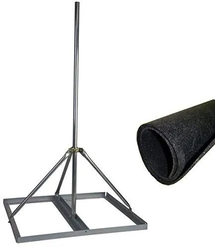 Non-Penetratin<wbr/>g Antenna Mast Roof Mount &amp;  2&#034; x 94&#034; Mast + Roof Mat EZ NP-94-200