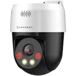 Amcrest 5MP UltraHD Mini Ai Outdoor IP PoE Camera, Security IP Camera with Two-Way Audio, 98ft Full Color Night Vision, Active Deterrents, 5-Megapixel