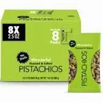 Wonderful No Shells Roasted and Salted Pistachios (8 x 2.5 oz)