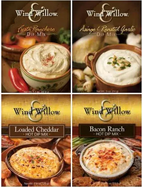 Wind & Willow Dip Mix 4 Flavor Variety Bundle