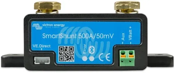 Victron SmartShunt 500AMP/50MV Bluetooth Smart Battery Shunt [SHU050150050]