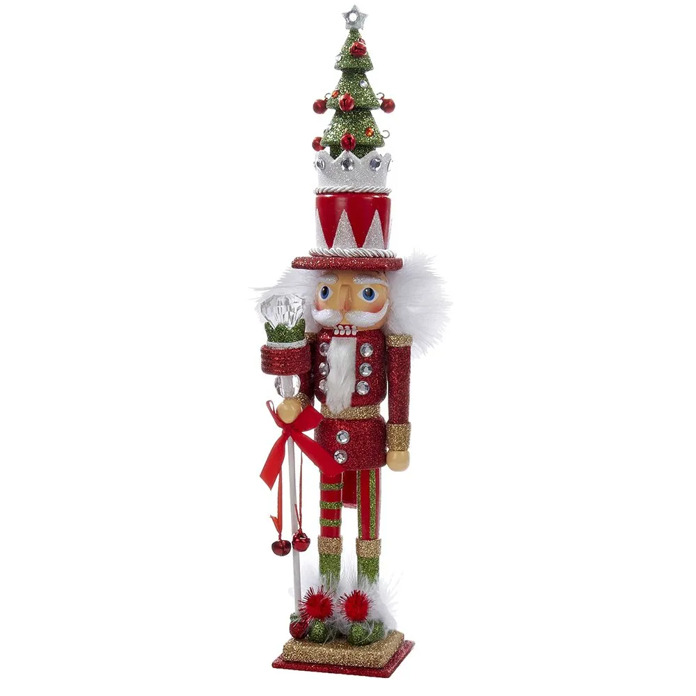 HA0220 Hollywood Tree Hat Nutcracker, 15-Inch, Red and Green