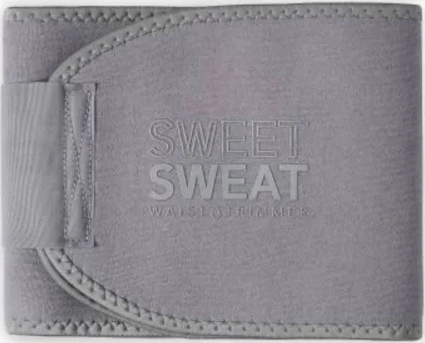 Sweet Sweat Waist Trimmer by Sports Research for Men &amp; Women - Matte Black - M