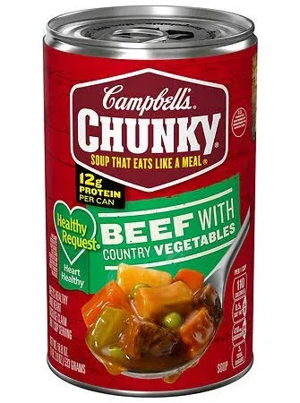 Campbell's Chunky Beef Soup with Country Vegetables