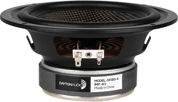 Dayton Audio GF180-4 6-1/2" Glass Fiber Cone Woofer