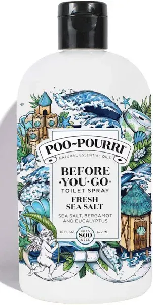 Poo-Pourri Before-You-Go Toilet Spray Fresh Sea Salt Refill Bottle