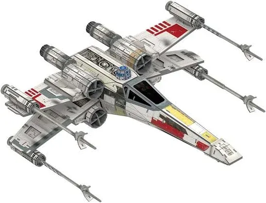 4D Cityscape Star Wars T-65 X-Wing Starfighter Paper Model Kit