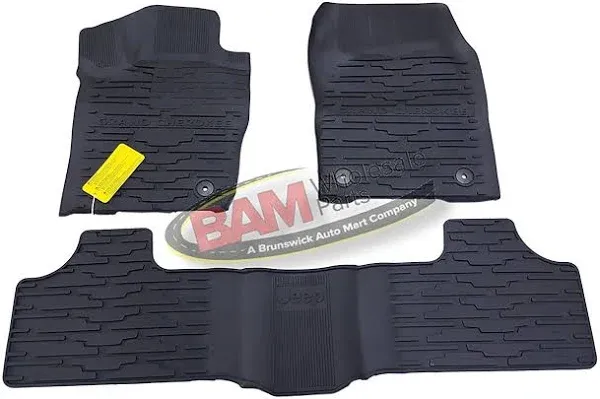 Mopar Jeep Grand Cherokee 82213686 Black All-Weather Floor Mat