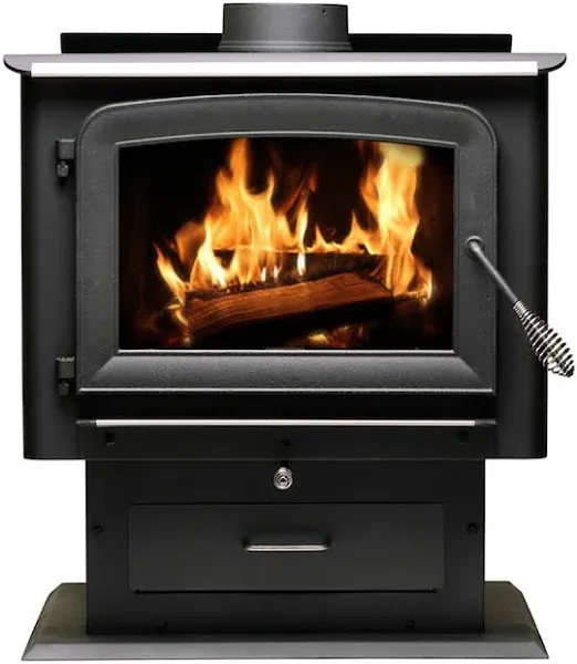 Ashley Hearth AW2520E-P 2500 Sq. Ft. Pedestal Wood Stove