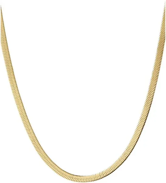 Ana Luisa Herringbone Chain Necklace