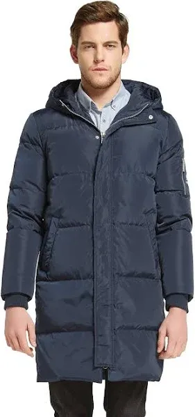 Orolay Men's Knee Length Thickened Down Jacket