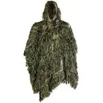 AUSCAMOTEK Ghillie Suit Poncho for Hunting Bird Watch Gilly Camouflage Cloak Green and Desert