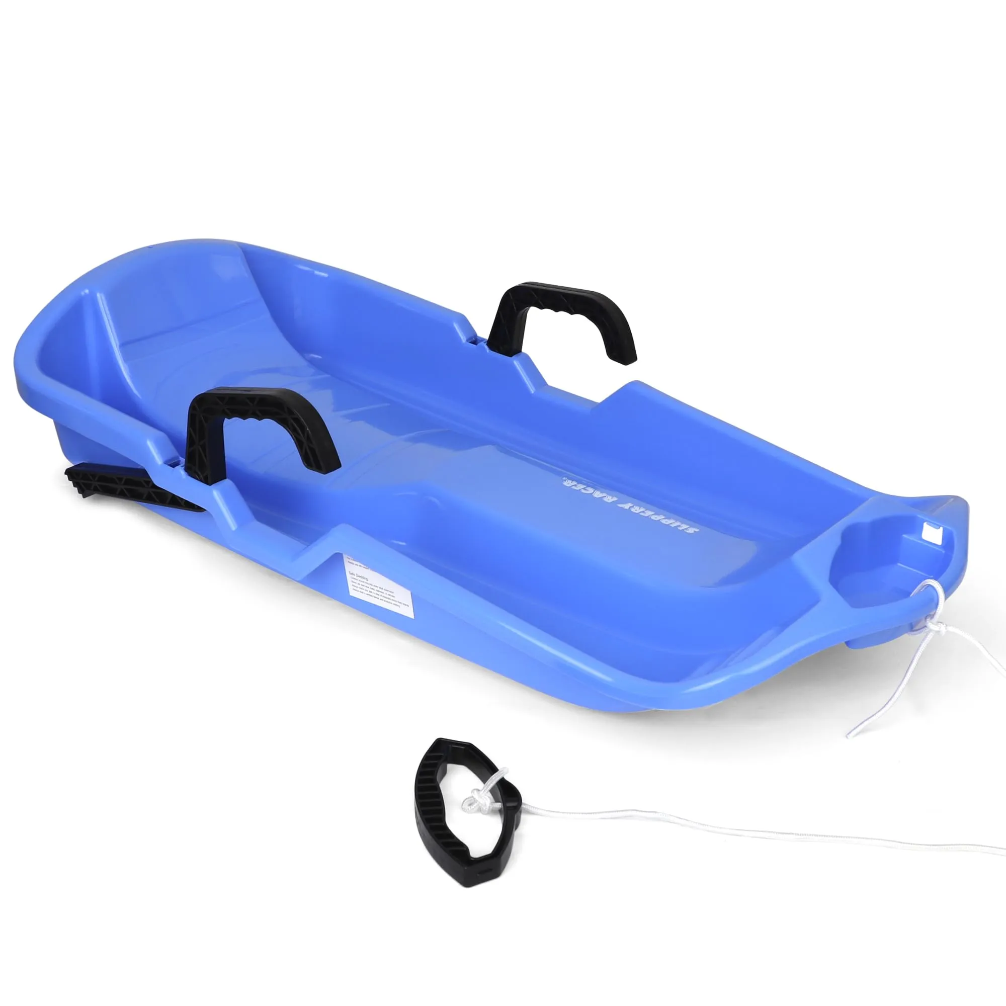 Slippery Racer Downhill Thunder Kids Toddler Plastic Toboggan Snow Sled