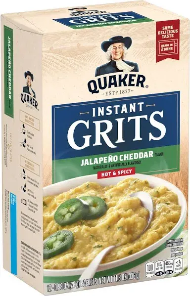 Quaker Instant Grits Hot & Spicy Jalapeno Cheddar