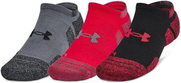 Under Armour Unisex Adult Performance Tech Pro No Show Socks (3 Pairs)