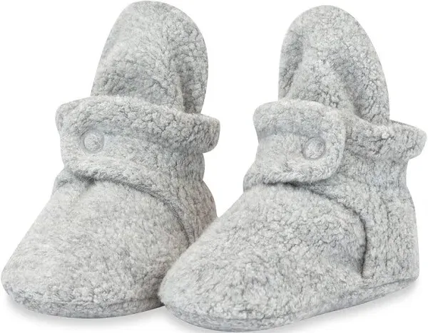 Zutano Cozie Fleece Gripper Baby Bootie - Cream