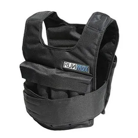 RUNmax Adjustable Weighted Vest with Shoulder Pads