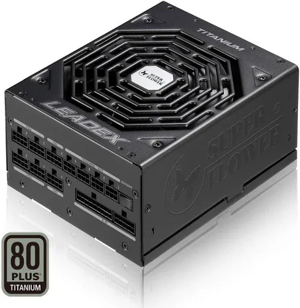 Super Flower 1000W Dual Ball Bearing Fan Full Modular Power Supply