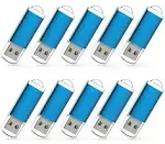 RAOYI 10PCS 1G USB Flash Drive USB 2.0 Memory Stick Bulk Thumb Drive Pen Drive Jump Drive-Red