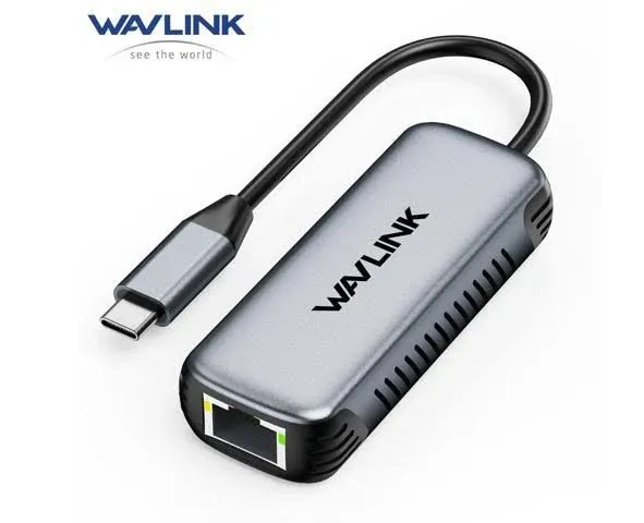 WAVLINK USB C to Ethernet Adapter 5Gbps Driver-free RJ45 Gigabit Network Adapter