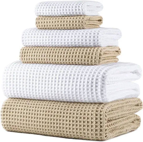 Oversize, 60 x 30 in., Quick Dry Lint Free Microfiber Bath Towel Set, 6 Piece...