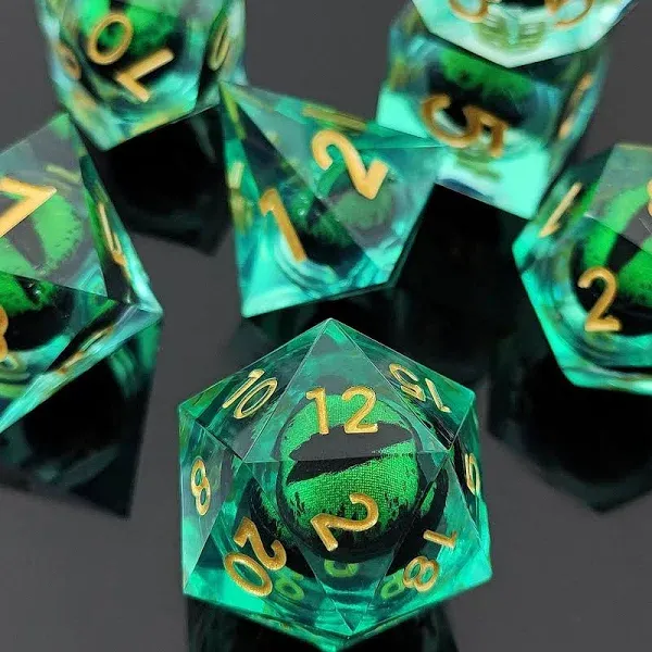 Sharp Edge Dragon Eye DND Dice Set