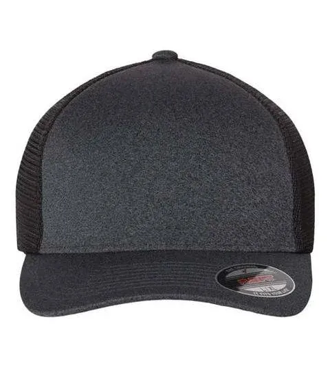 Flexfit Unipanel Dark Grey/Black Trucker Flexfit