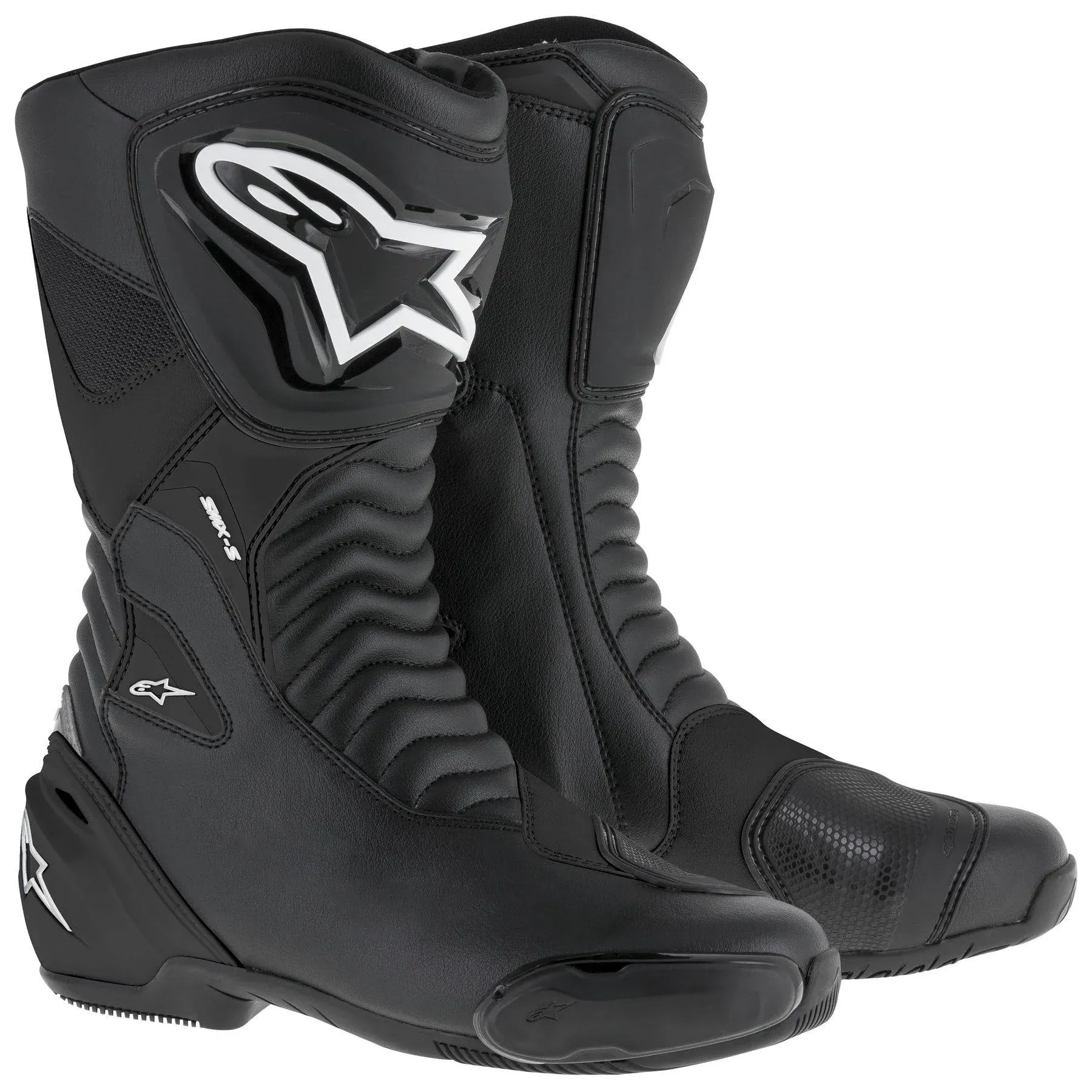 Alpinestars SMX S Black Motorcycle Boots - 38