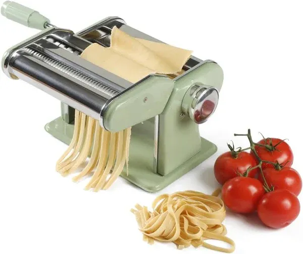 Sur La Table Kitchen Essential Pasta La Vista Manual Pasta Maker Machine Noodle Maker w/Rollers & Cutters