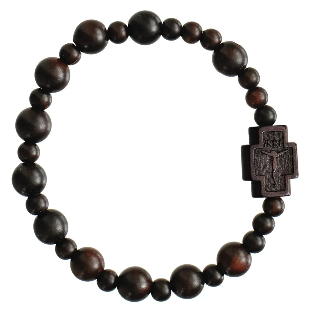 Jujube Wood Rosary Bracelet