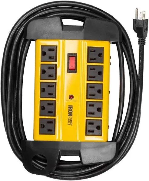 10-Outlet Heavy Duty Surge Protector Power Strip