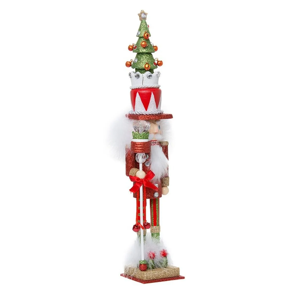 HA0220 Hollywood Tree Hat Nutcracker, 15-Inch, Red and Green