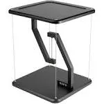 Vivo Universal Black 12" Tensegrity Speaker Stand, Floating Tabletop Platform