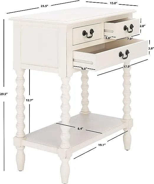 Safavieh Home Collection Athena Brown 3-Drawer Console Table