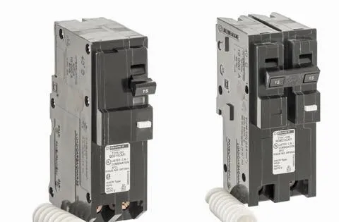 Square D HomeLine 50 amps Ground Fault 2-Pole Circuit Breaker