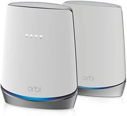 NETGEAR - Orbi AX4200 Tri-Band Mesh WiFi 6 System with Router + 1 Satellite Extender, 4.2Gbps (RBK752)