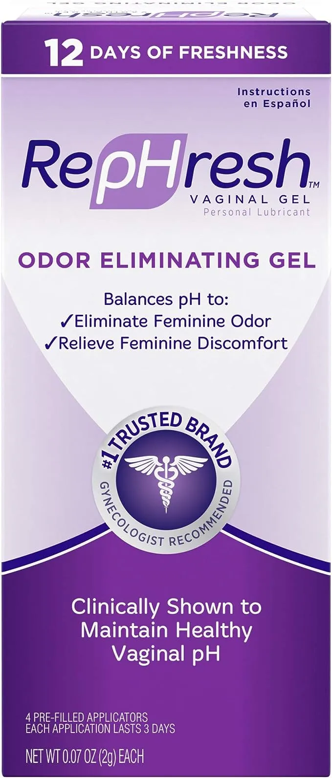 RepHresh Odor Eliminating pH Balancing Gel - 0.07oz