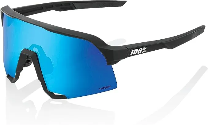 100% S3 Sport Performance Cycling Sunglasses - Vented Baseball, Road Bike, & Triathlon Racing with Interchangeable Lens