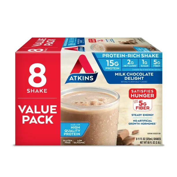 Atkins Milk Chocolate Ready to Drink Shake 15 PK