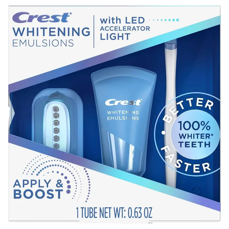 Crest 3D White Daily Whitening Serum Treatment with LED Accelerator Light