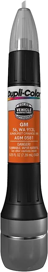 Dupli-Color AGM0581 Scratch Fix All-In-1 Exact-Match Automotive Touch-Up Paint – General Motors Sunburst Orange – 0.25 oz. Paint Pen