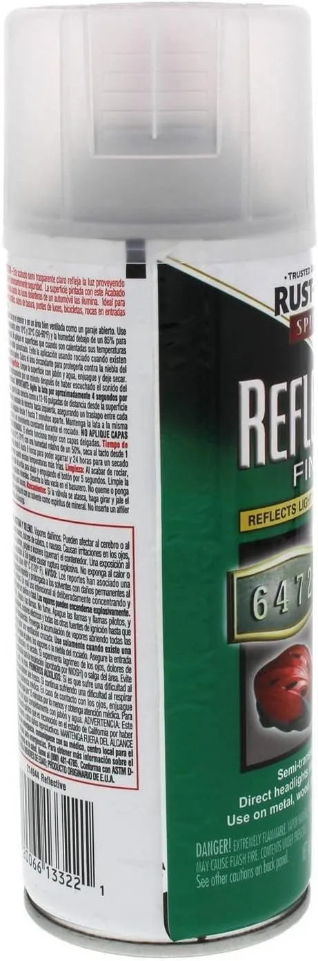 Rust-Oleum 214944 Specialty Reflective Spray, Clear, 10 Fl Oz