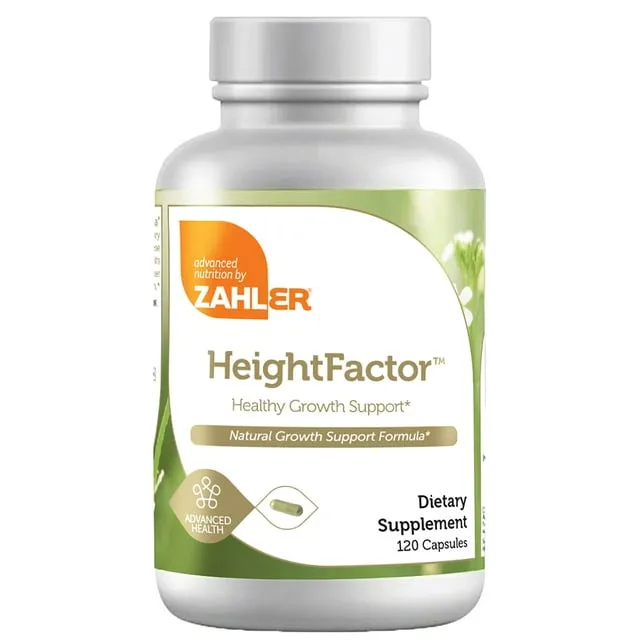 Zahler HeightFactor, Healthy Growth Supplement, Natural Supplement for Growing Taller, Certified Kosher, 120 Capsules