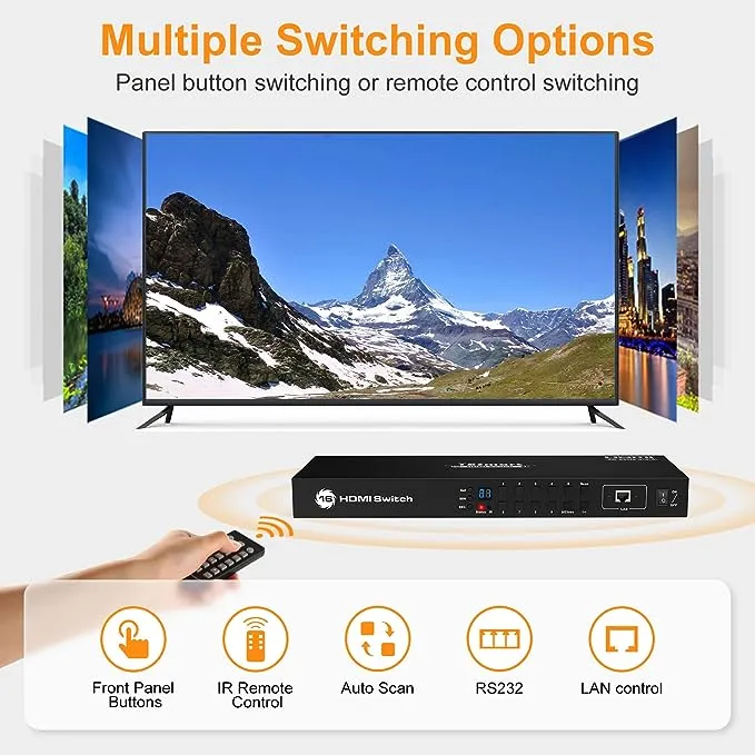 Tesmart Full New Design 16 Port Hdmi Switch With Ir Remote 16x1 Switch Hdmi Video Switcher Switches - Buy Video Switcher,Hdmi Switch,Video Mixer Switcher Product on Alibaba.com