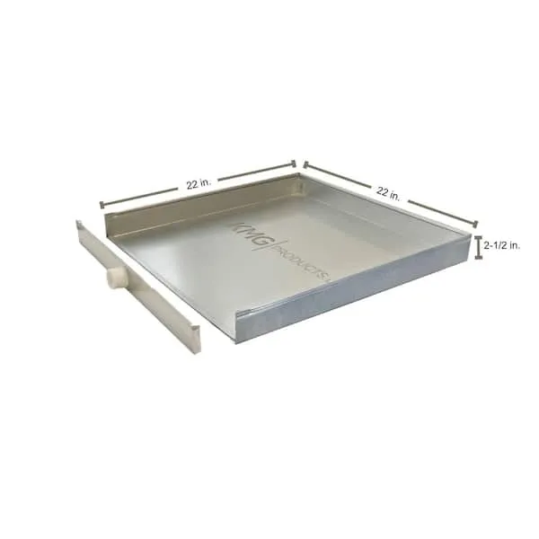 The Square Water Heater Pan with Detachable Front (22" x 22" x 2-1/2")