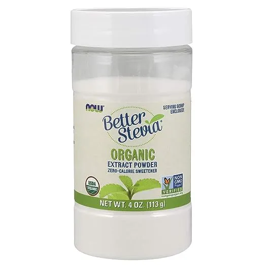 Organic Better Stevia Extract Powder, 4 oz, Now Foods